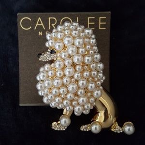 BRAND NEW CAROLEE FRENCH POODLE BROOCH PIN